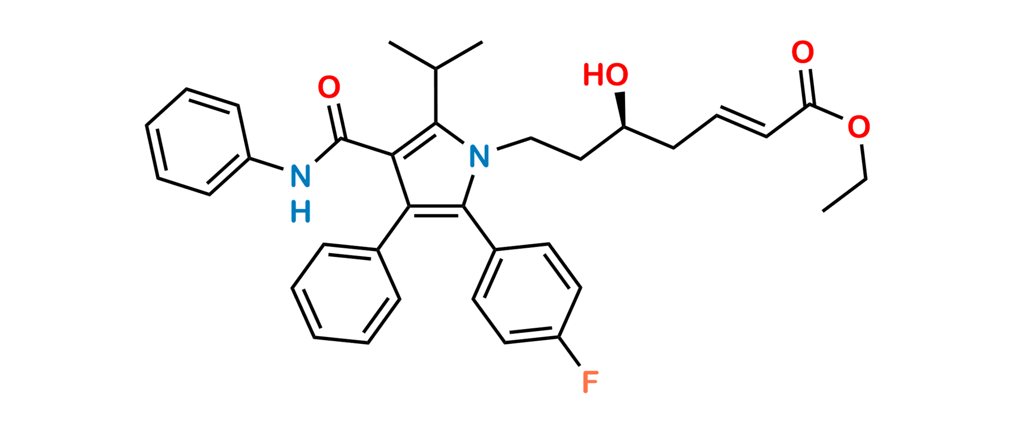 Atorvastatin 3-Deoxy-Hept-2-Enoic Acid Ethyl Ester 